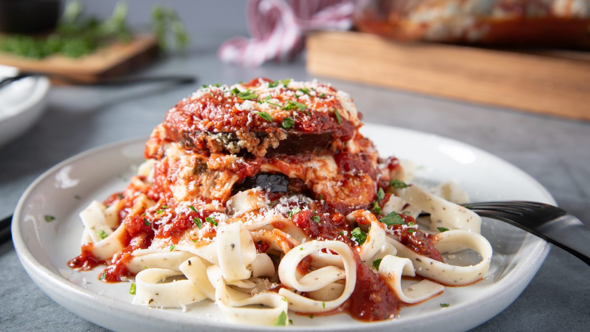 Eggplant Parmesan Bake