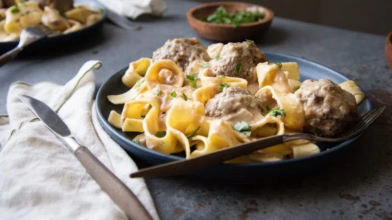 Swedish Meatballs and Noodles