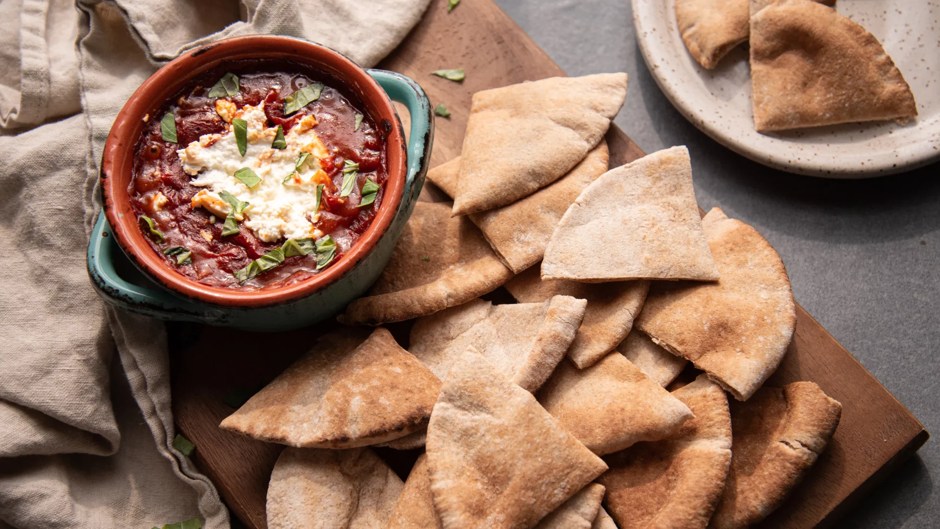 Goat Cheese Marinara Dip