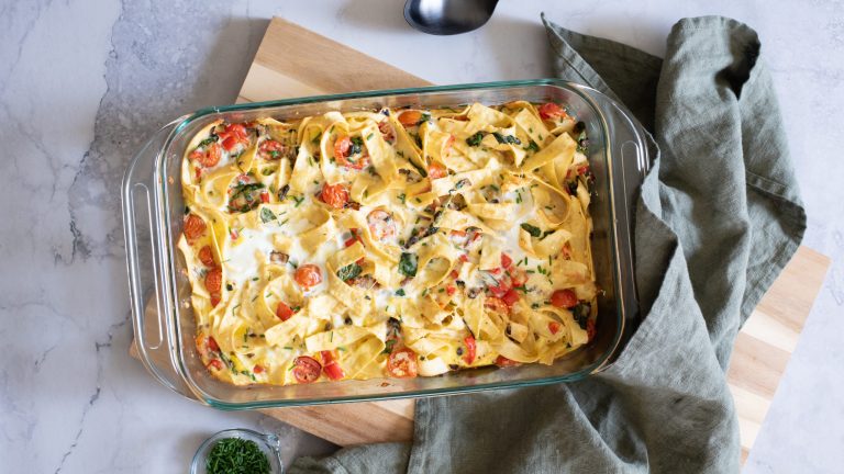 Breakfast Noodle Casserole